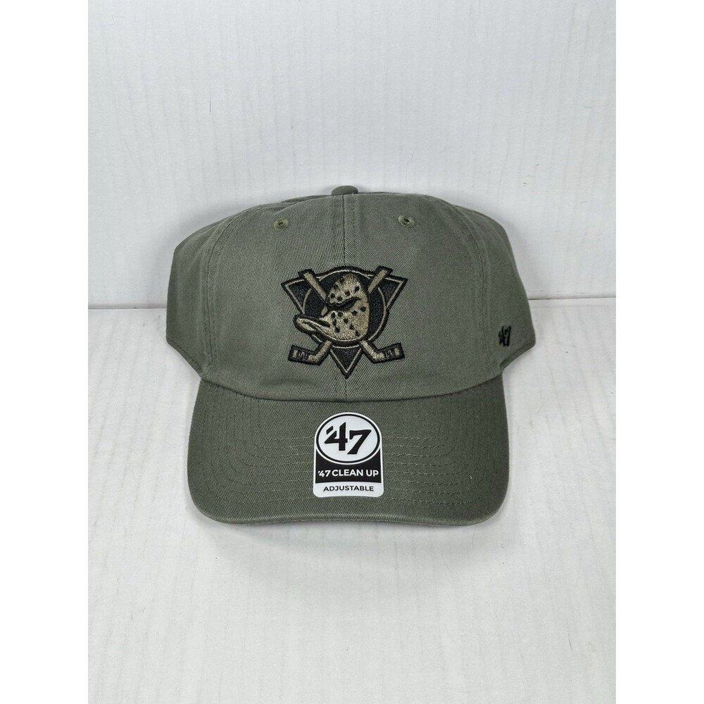 Anaheim Ducks NHL ‘47 Brand Clean Up Moss Adjustable Strapback Hat Cap NWT